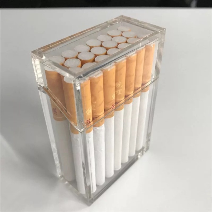 KOTAK ROKOK TRANSPARANT AKRILIK MATERIAL