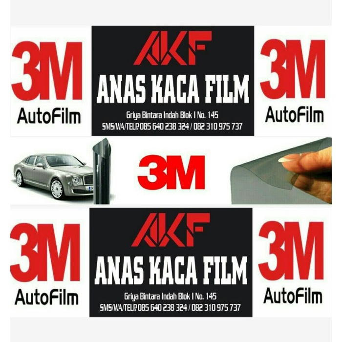KACA FILM 3M BLACK BEAUTY KOMBINASI KACA FILM 3M CRSYTALLINE ORIGINAL