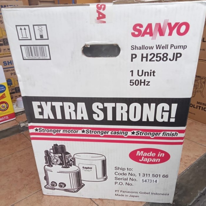 Pompa Air Sanyo 250Watt Ph258Jp (Japan)