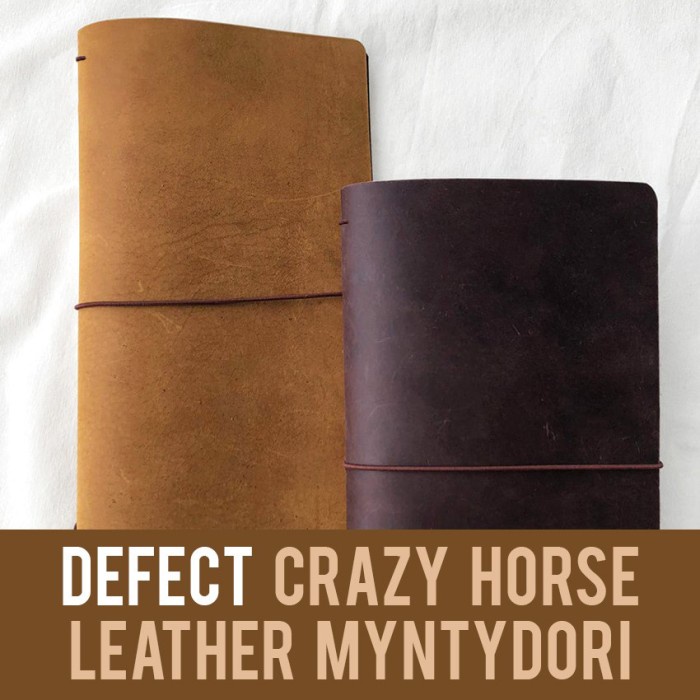 

SALE DEFECT Crazy Horse Leather myntydori (Traveler's Notebook / Journal)