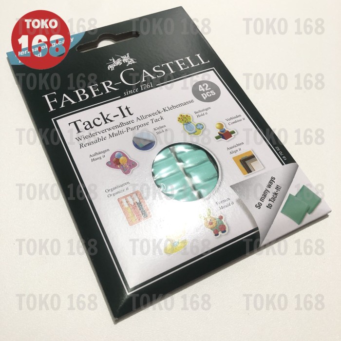 

FABER CASTELL Reuseable Tack It Adhesive/Lem Serbaguna Hijau 30gr PAK