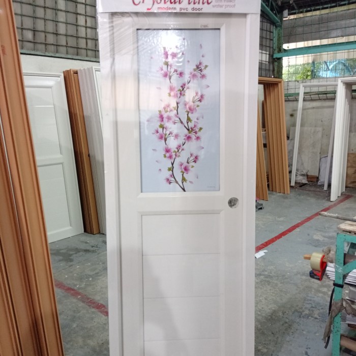 Pintu Kamar Mandi/Kamar Tidur PVC Crystal Sakura