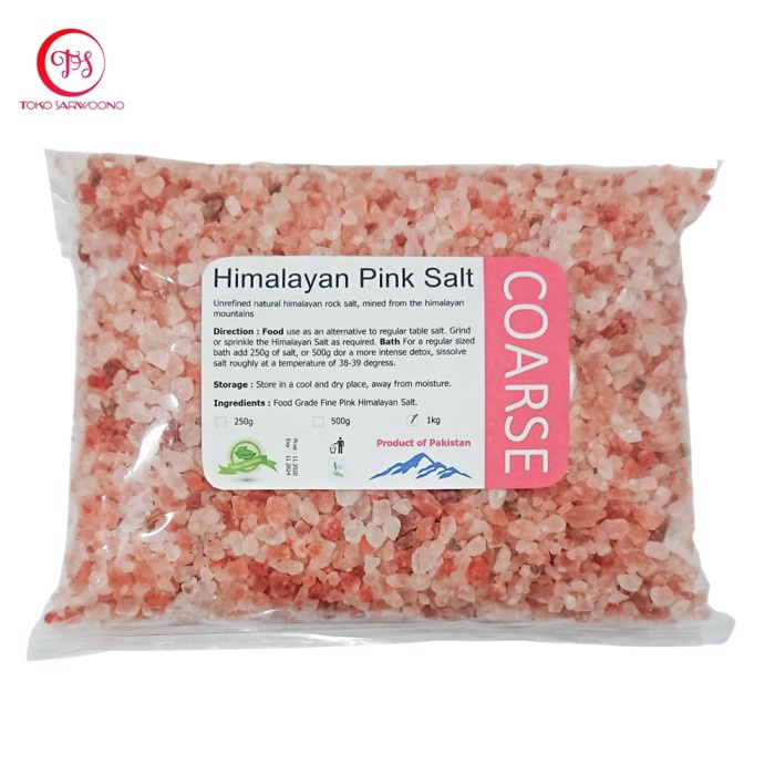 

Garam Himalaya Kasar 1 kg - Kristal Rock Himalayan Salt / Himsalt