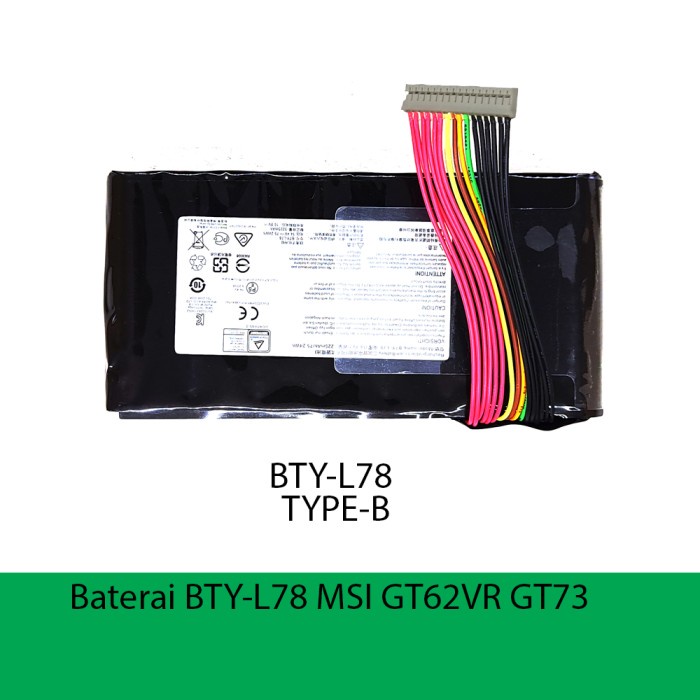 baterai msi gt62vr gt73 gt75 gt80 gt83 bty-l78