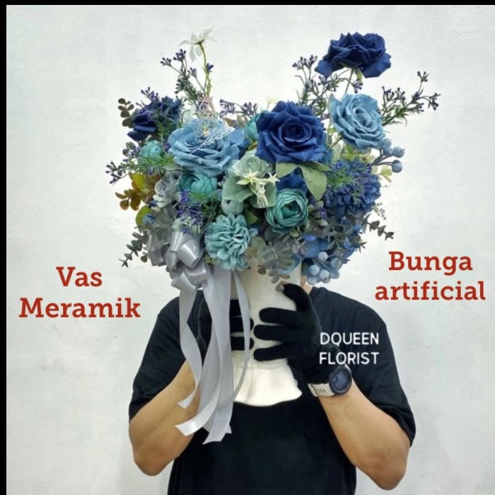 Bunga Vas ARTIFICIAL Preum.. Bingkisan ultah pembukaan toko bingkisa