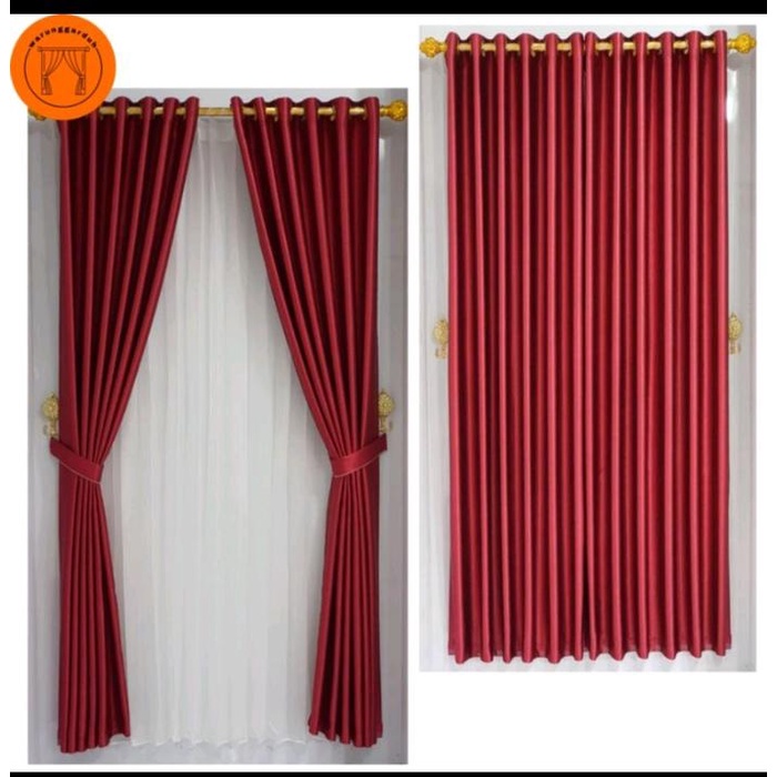 Gorden Blackout Import 85% Pintu Dan Jendela Rumbai Rumbai New