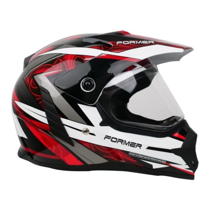 CARGLOSS FORMER SUPERMOTO HELM FULL FACE - EDGE SP WHITY WHITE
