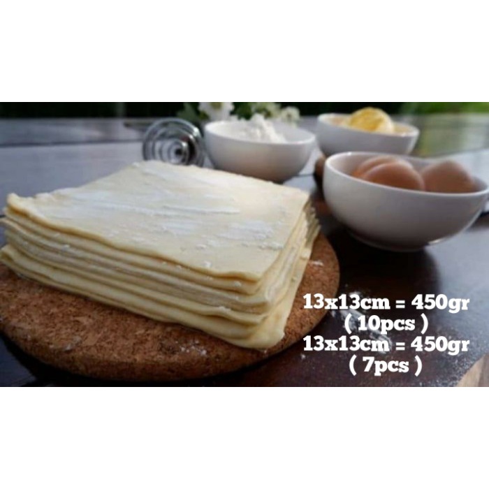 

Ready Stok" Kulit Puff Pastry Sheet Nadine 450Gr-Kulit Zuppa Soup-Picnic Roll