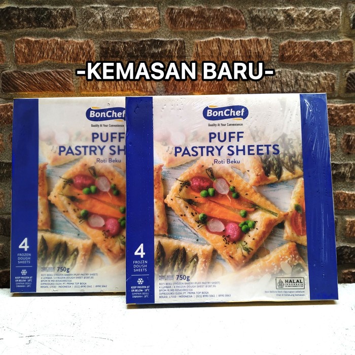 

Ready Stok" Bonchef Puff Pastry - 750G / 4 Lembar