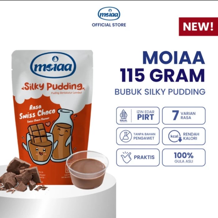 

Ready Stok" Bubuk Pudding Sutra / Bubuk Moiaa Silky Pudding/ 17 Rasa/ 100 Gram