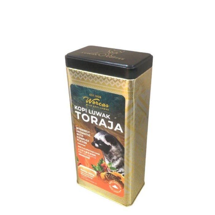 

Kopi Worcas Toraja Wild Kopi Coffee Tin Coffee 100gr