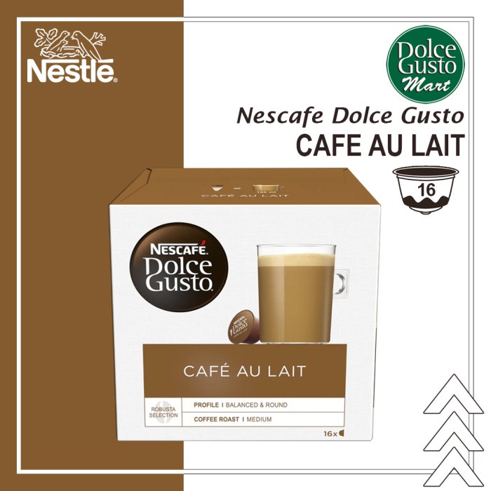 

Capsule NDG Nescafe Dolce Gusto Cafe Au Lait Coffee Original Nestle