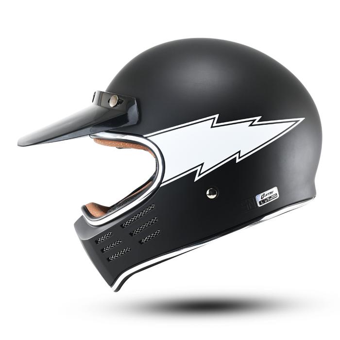 JITSU HELM FULL FACE CAKIL MOTIF FLASH PREMIUM SNI MOTORCYCLE HELM CAKIL
