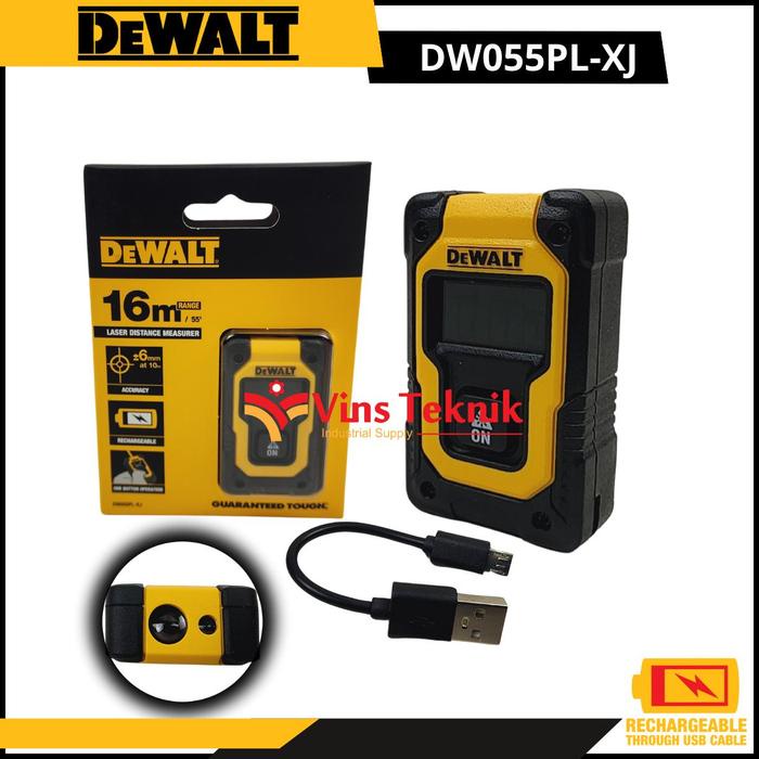 Laser Distance Measurer 16M meteran laser MINI DEWALT DW055PL
