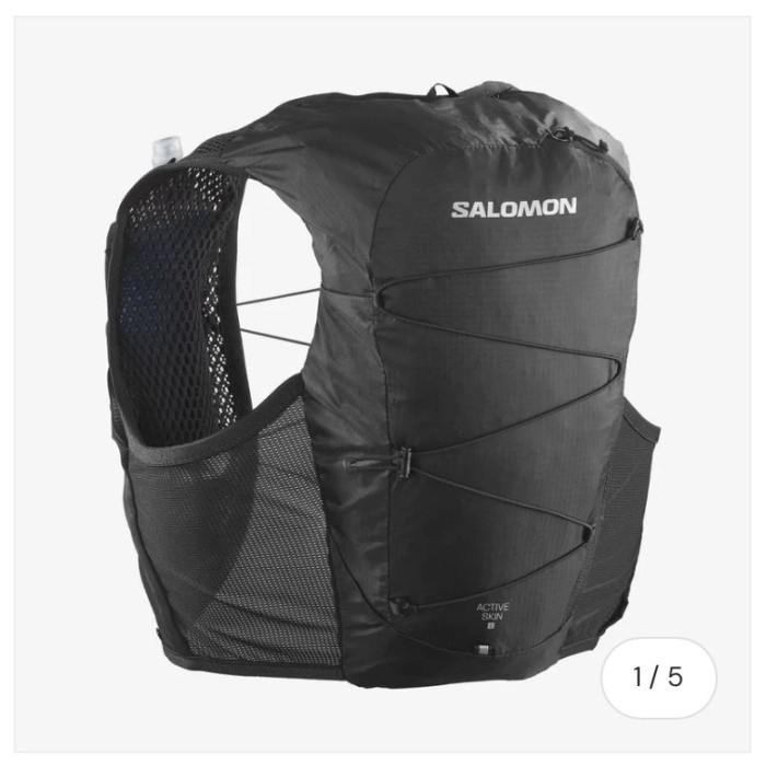 Salomon Unisex Active Skin 8 Running Vest w/ Flasks lari gunung tas