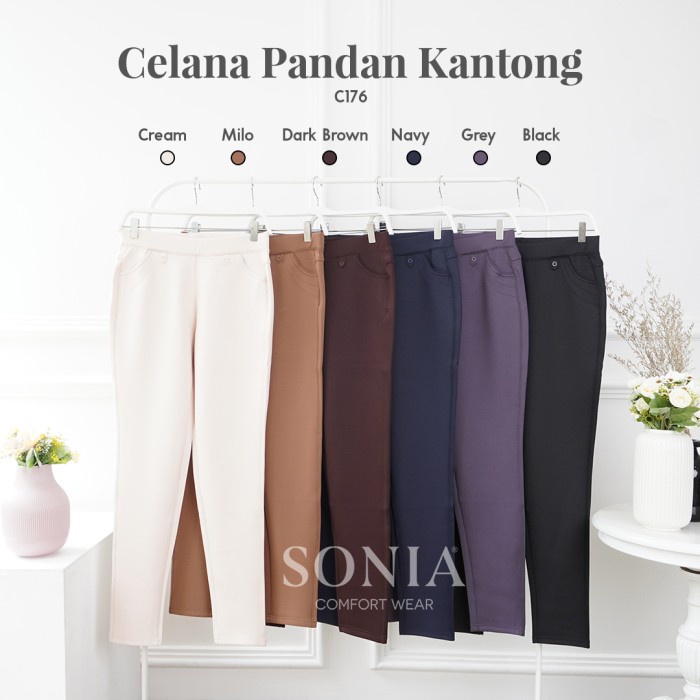 Celana Pandan Kantong / Celana Panjang / Celana Kerja / Wanita Grosir