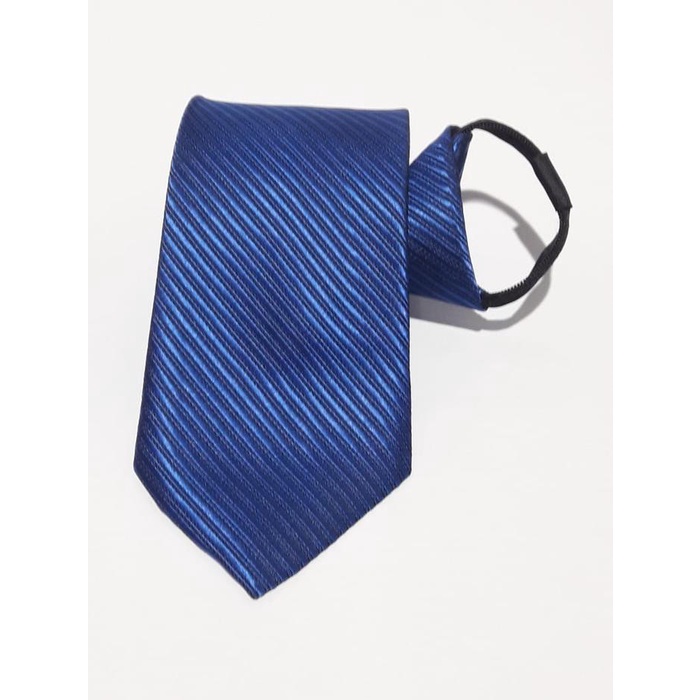 Dasi Instant Dasi Resleting Motif Salur Instan Siap Pakai