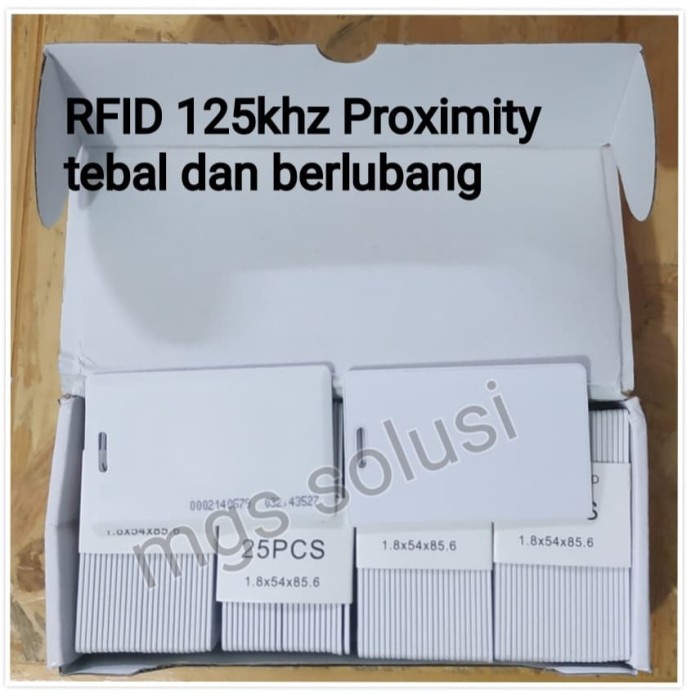 

Kartu RFID Berlubang 125khz xity Parkir Absen Tebal perbox