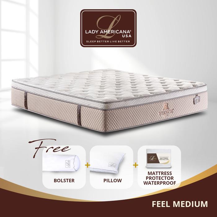 Ready Stok" Kasur Springbed Lady Americana Viance Mattress Only Furniture Bantal
