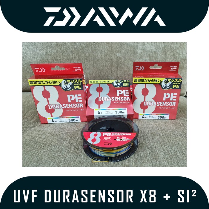 MCCLAIN Senar Pancing PE Daiwa Durasensor X8+SI2 (Muschle) 300m <<LANGSUNG KIRIM>>
