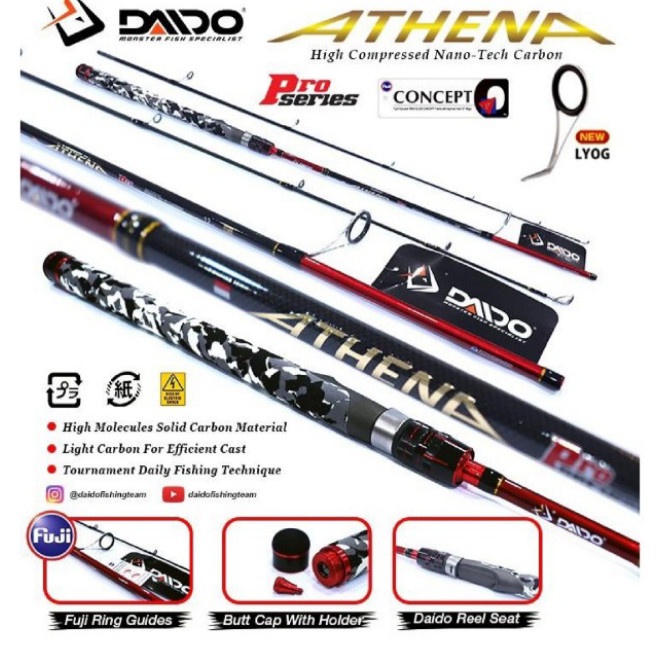 Ready joran Daido Athena pro series 165 cm 180 cm