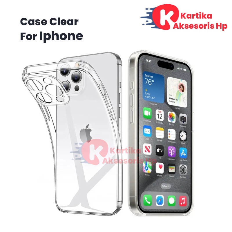 Case Iphone 8 Softcase Clear Airbag Bening Camera Protection