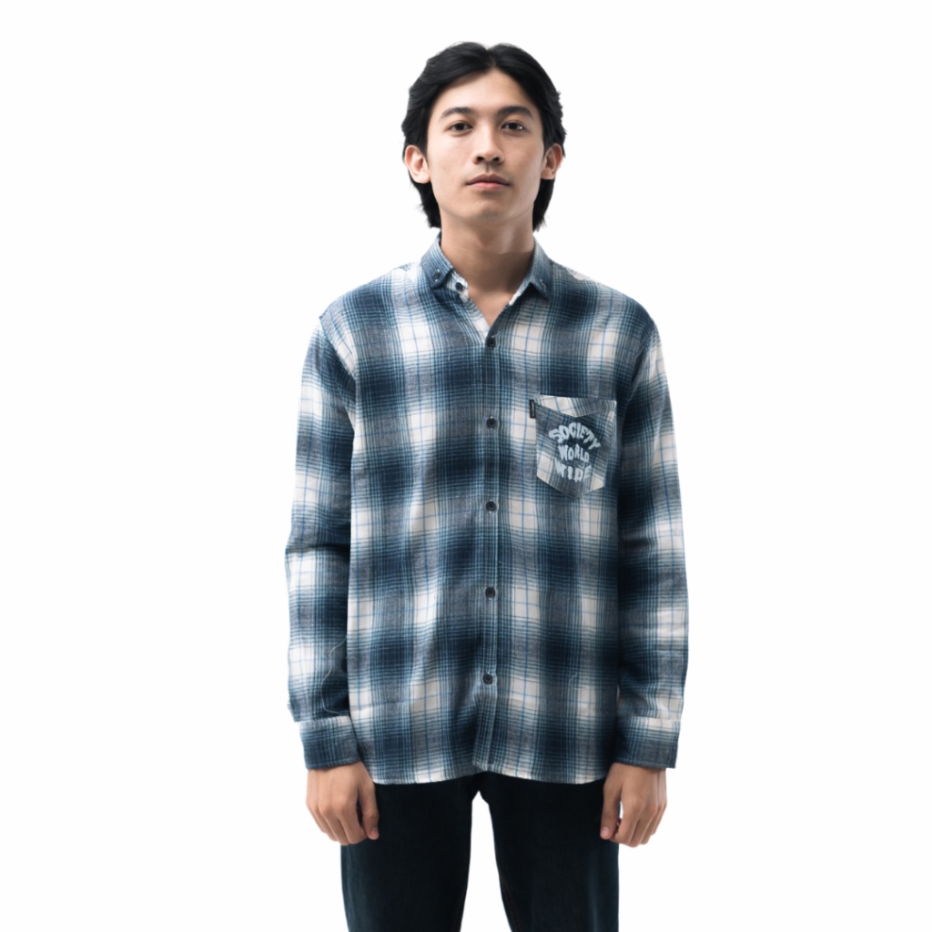 BIG SALE Kubik Society Flanel Veterano - Veterano Blue Worldwide