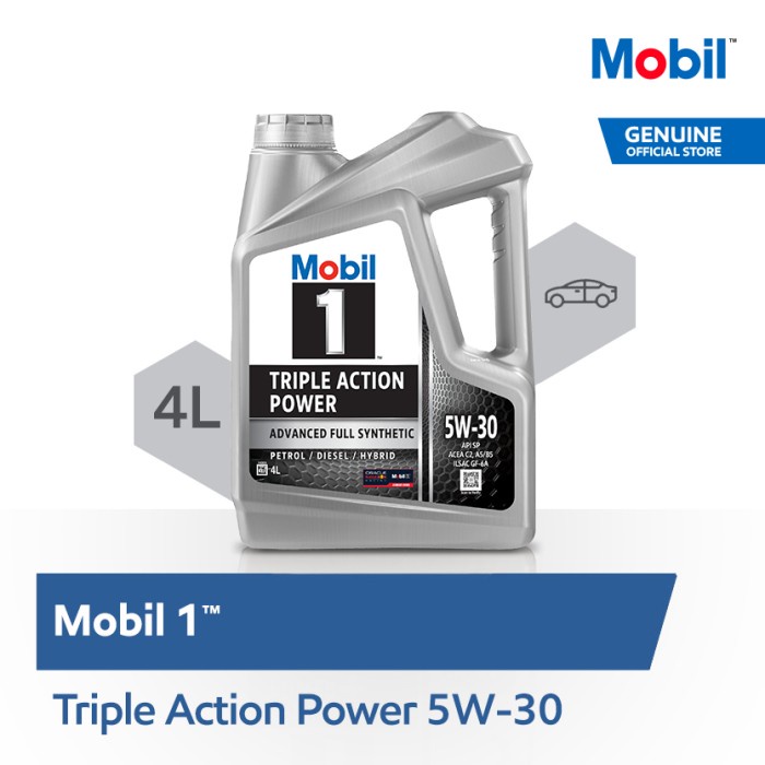 OLI MESIN - MOBIL 1 5W-30 (4 LITER)