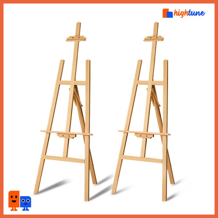 

Hightune Easel Kayu Solid Dengan Rak Penyimpanan Peralatan Rak Desk - Logam
