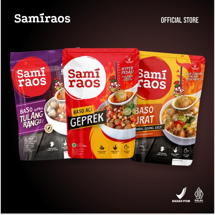 

terbaru !!! sami raos - paket hampers top 3 (1 pcs baso geprek tulang rangu, 1 pcs baso aci geprek,