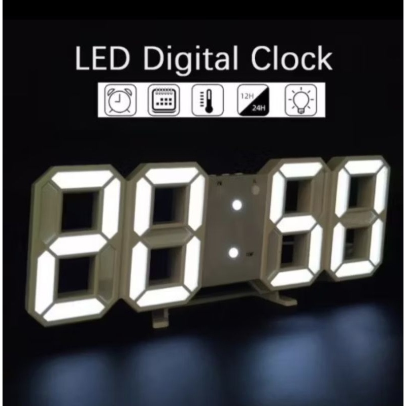 BESTPROMO Jam Dinding Digital LED 3D Modern/ Jam Dinding Digital / Jam Dinding LED / Jam Dinding