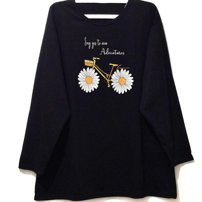 BERKUALITAS ( COD ) KAOS JUMBO LENGAN PANJANG OVERSIZE XXXL LD 130 - XXXXL LD 140 / FA / KAOS JUMBO