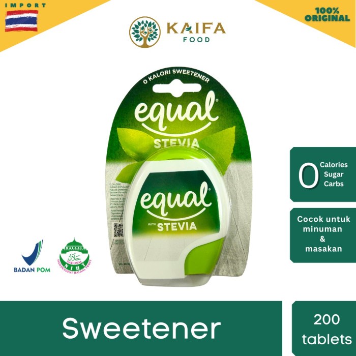 

Equal Naturals Stevia Tablets - Pemanis Stevia Nol Kalori / Sweetener