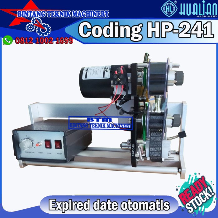 mesin coding machine automatic HP-241 alat cetak kadaluarsa packaging