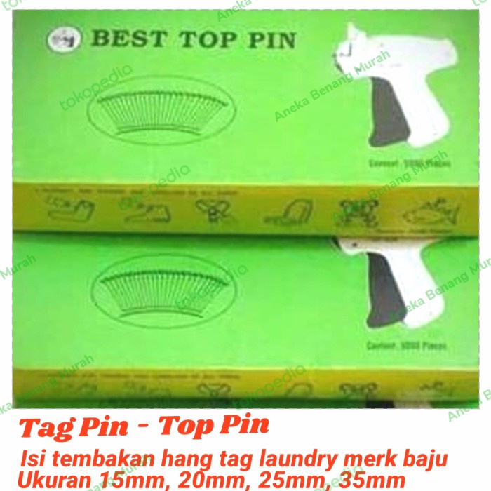 

Refill - Isi Tembakan Hang Tag Laundry - Tag Pin - Top Pin