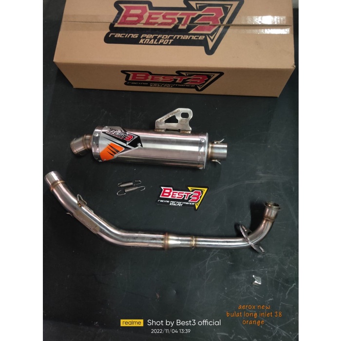 Knalpot Best3 Aerox NEW Y Connected