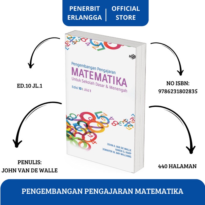 

SALE !!! PENGEMBANGAN PENGAJARAN MATEMATIKA EDISI 10 JILID 1 - JOHN VAN DE WALLE - ERLANGGA READYY