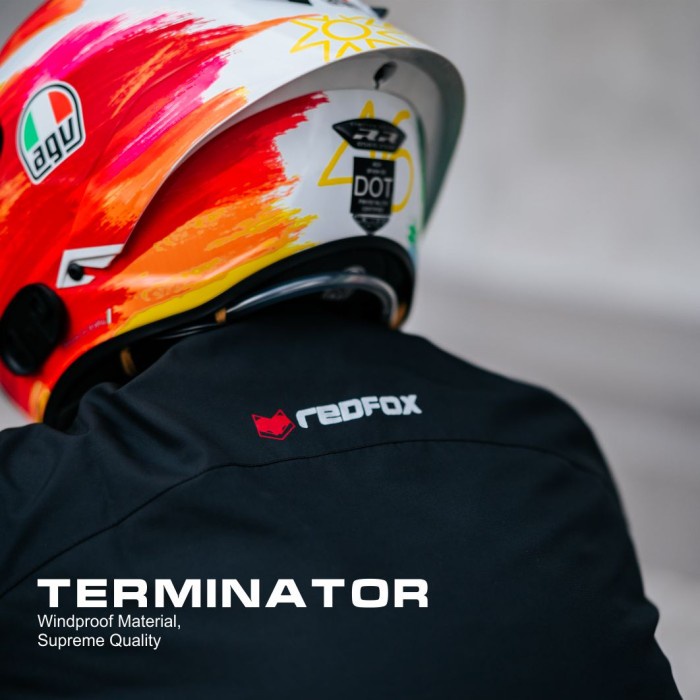 Jaket Motor Pria Premium - Redfox Terminator - Riding Reflective