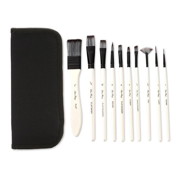 

Kuas lukis set lengkap Nylon air nyak art brush kit/10pcs DiskonJual MurahHarga DiskonObral