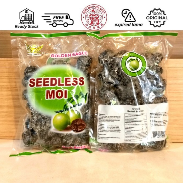 

Seedless Moi / Kiamboy /Golden Eagle / Manisan Buah Plum Hitam 500Gram