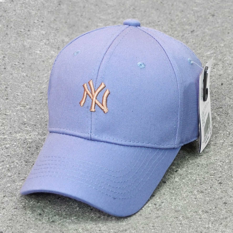 Topi Kwalitas Bagus Topi Ny Mlb Baseball Fashion Pria Wanita Import Mirror Ori Purple Ungu