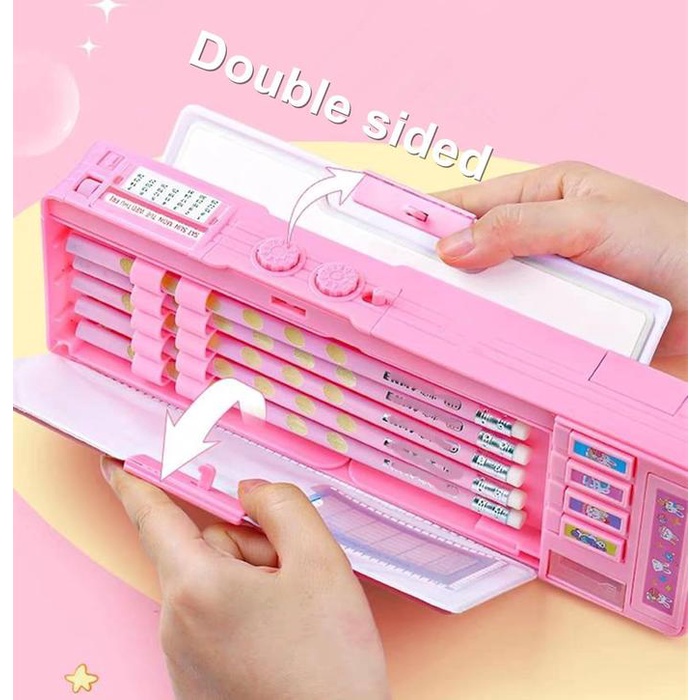

Tempat Pensil Password Multifungsi Sanrio Cinnamoroll Biru Kuromi Ungu Melody Pink Astronot Rocket