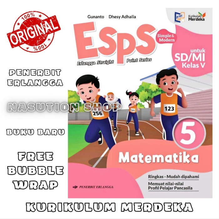

SALE !!! BUKU ESPS MATEMATIKA UNTUK KELAS 5 SD/MI ERLANGGA KURIKULUM MERDEKA ORIGINAL READYY