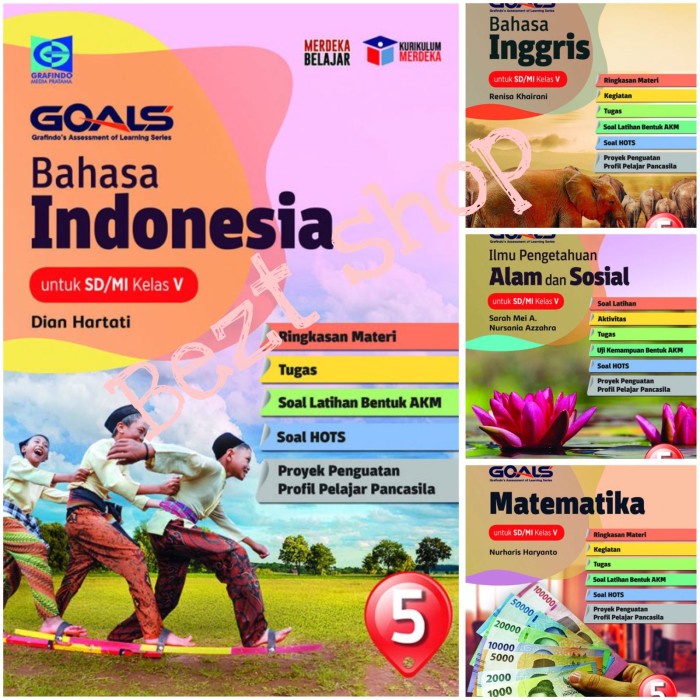 

SALE !!! BUKU PAKET GOALS KELAS V-5 SD/MI KURIKULUM MERDEKA - GRAFINDO READYY