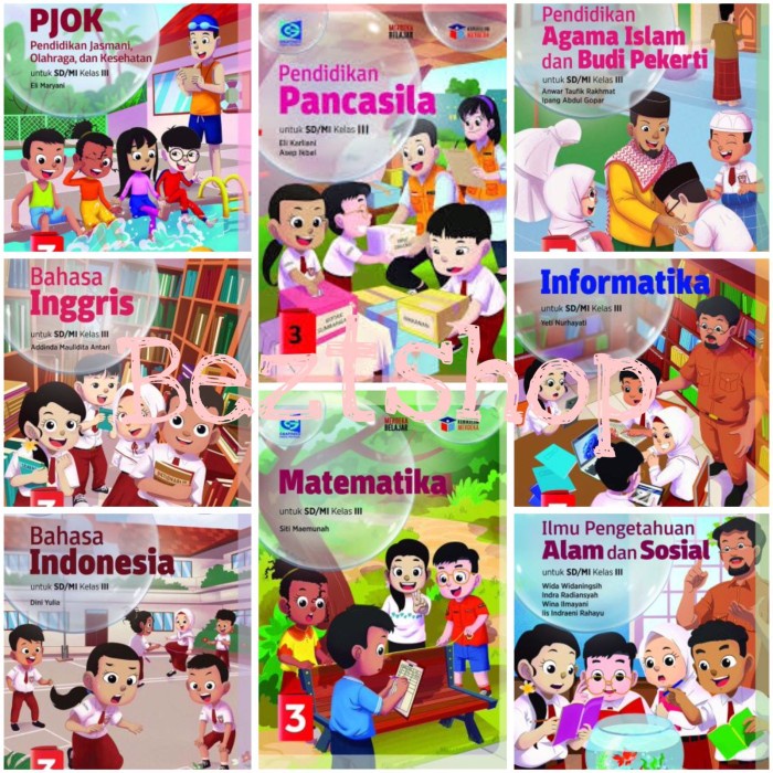 

SALE !!! BUKU PAKET KELAS III-3 SD/MI KURIKULUM MERDEKA - GRAFINDO READYY