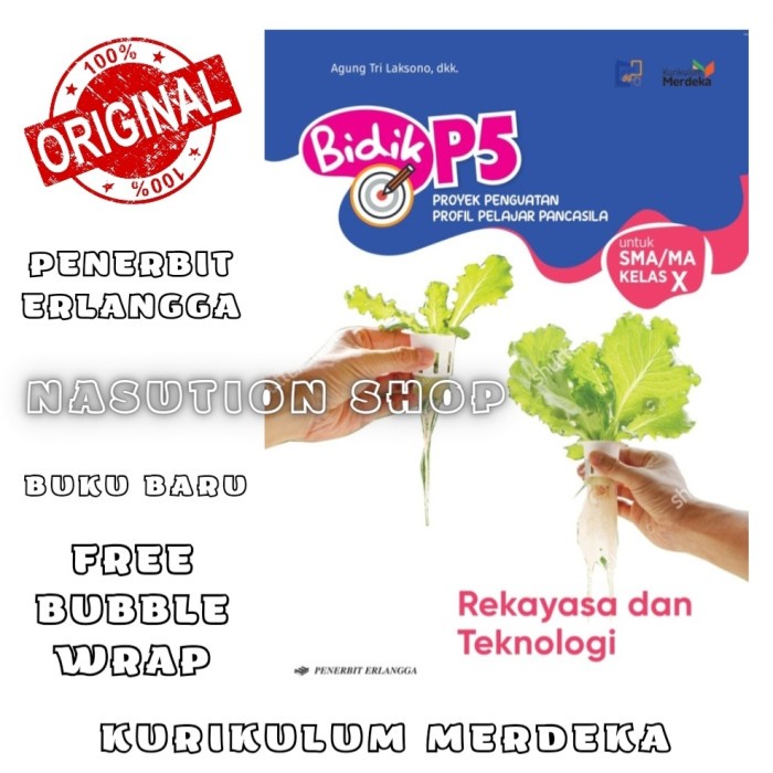 

SALE !!! BUKU BIDIK P5 REKAYASA & TEKNOLOGI KELAS 1 / X 10 SMA ERLANGGA MERDEKA READYY