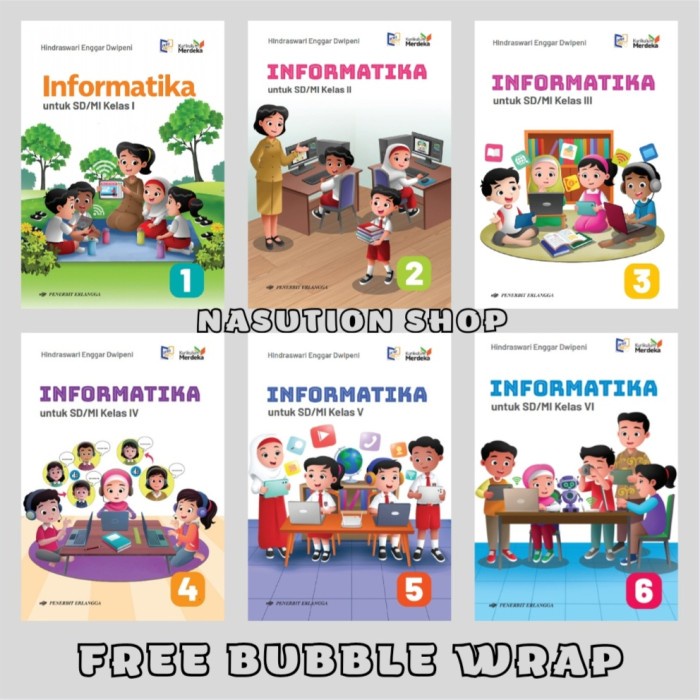 

SALE !!! BUKU INFORMATIKA KELAS 1 2 3 4 5 6 SD ERLANGGA KURIKULUM MERDEKA ORI READYY