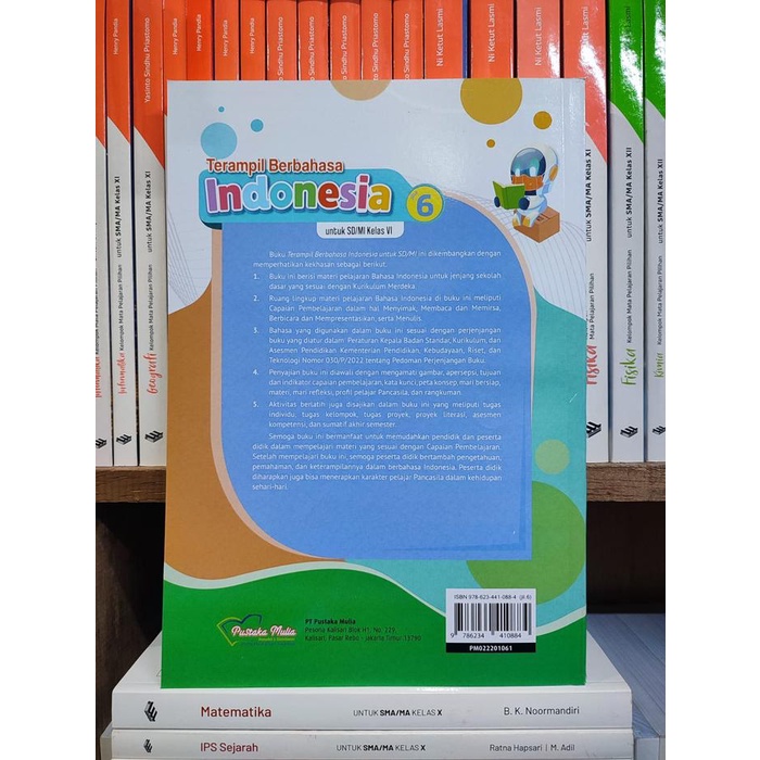 

SALE !!! BUKU BAHASA INDONESIA KELAS 6 SD KURIKULUM MERDEKA PUSTAKA MULIA READYY