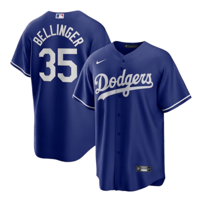 JERSEY MLB BASEBALL ORIGINAL LOS ANGELES DODGERS BLUE JERSEY TERLARIS/TERMURAH/TERPOPULER