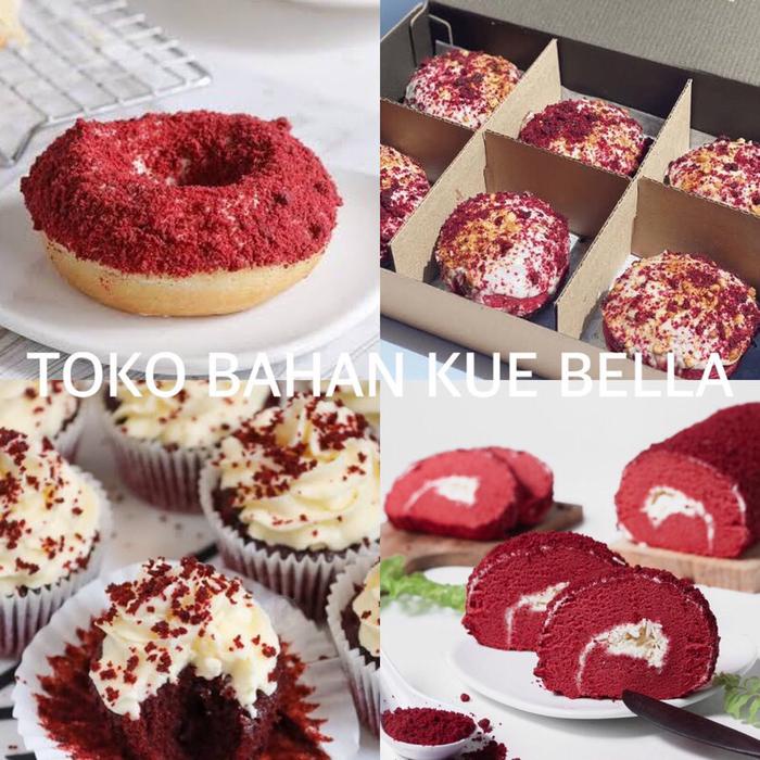 

Ready Stok" Bureo Red Velvet 250Gr, 500Gr (Repack) Topping Crumble Crumbs